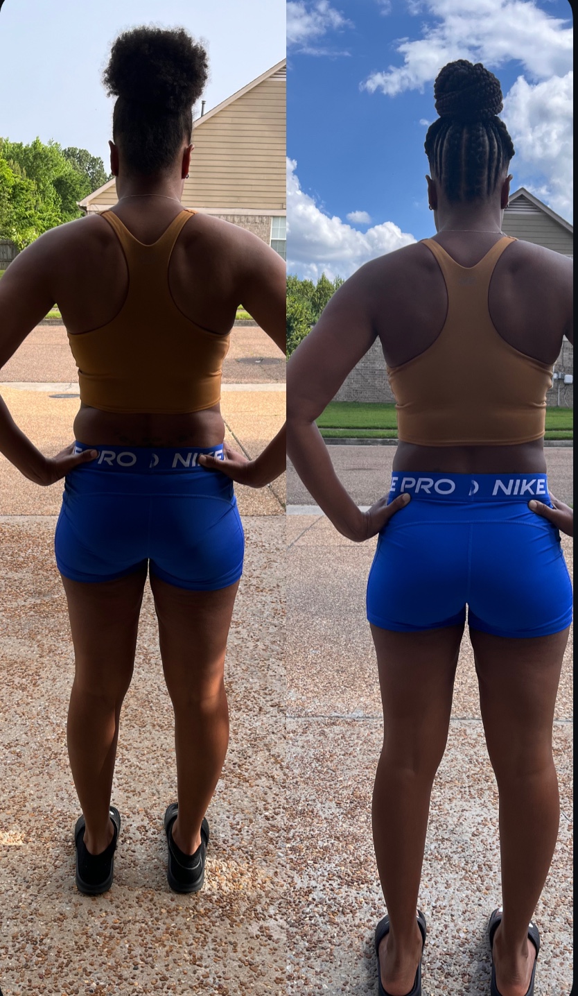 CJ approved back progress comparison
